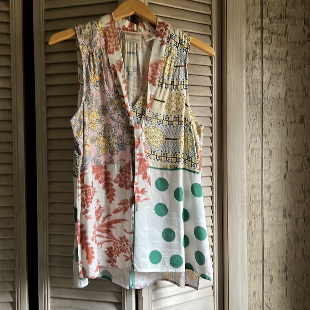 Anthro sz M sleeveless top Moulinette Soeurs